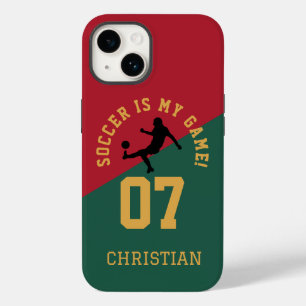 Coque Pour iPhone 14 Le Football Est Mon Jeu Équipe sportive inspirée