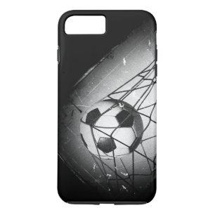 Coques Pour iPhone Le football grunge vintage frais dans le but