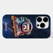 Coques Case-Mate iPhone Le furet dans un Spacesuit et des Etoiles (Verso (horizontal))