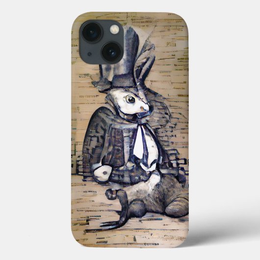 Coques Case-Mate iPhone Le Gentleman Rabbit (Verso)