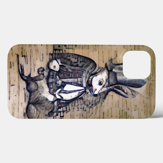 Coques Case-Mate iPhone Le Gentleman Rabbit (Verso (horizontal))