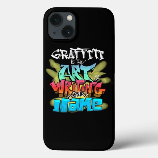 Coques Case-Mate iPhone Le Graffiti Est L'Art D'Écrire Votre Nom Dark Prin (Verso)