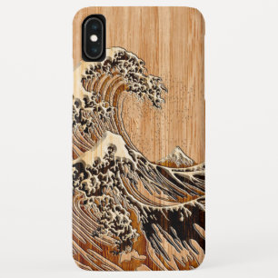 Etui iPhone Case-Mate Le Grand Hokusai Vague Bambou Bois Inlay Style