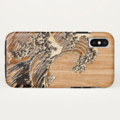 Coques Case-Mate iPhone Le Grand Hokusai Vague Bambou Inlay Style (Dos (Horizontal))