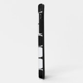 Coques Case-Mate iPhone Le grand mod pointille l'iPhone noir et blanc 5 du (Dos/Gauche)