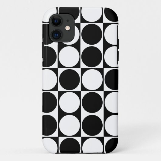 Coques Case-Mate iPhone Le grand mod pointille l'iPhone noir et blanc 5 du (Dos)
