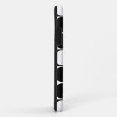 Coques Case-Mate iPhone Le grand mod pointille l'iPhone noir et blanc 5 du (Dos/Droite)