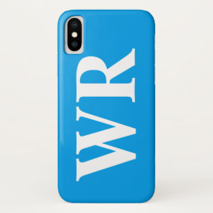 Coque iPhone X Le grand monogramme marque avec des lettres le