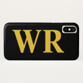 Coques Case-Mate iPhone Le grand monogramme marque avec des lettres le (Dos (Horizontal))