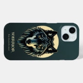 Coques Case-Mate iPhone Le guerrier du visage du loup fenrir nordic iPhone (Verso (horizontal))