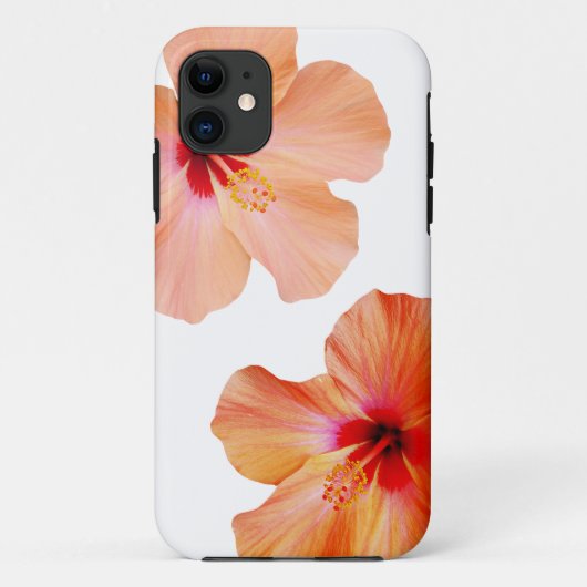 Coques Case-Mate iPhone Le Hawaïen de ketmie fleurit le kona de photo (Dos)