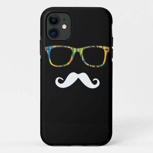 Coques Case-Mate iPhone Le hippie de moustache (Dos)