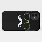 Coques Case-Mate iPhone Le hippie de moustache (Dos (Horizontal))