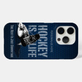 Coques Case-Mate iPhone Le hockey c'est la vie (Verso (horizontal))
