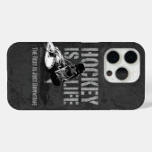 Coques Case-Mate iPhone Le hockey c'est la vie (Verso (horizontal))