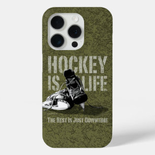 Coque iPhone 15 Pro Le hockey c'est la vie