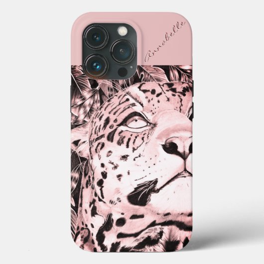 Coques Case-Mate iPhone Le Jaguar (rose) (Verso)