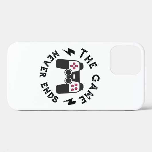 Coques Case-Mate iPhone Le Jeu ne se termine jamais (Verso (horizontal))
