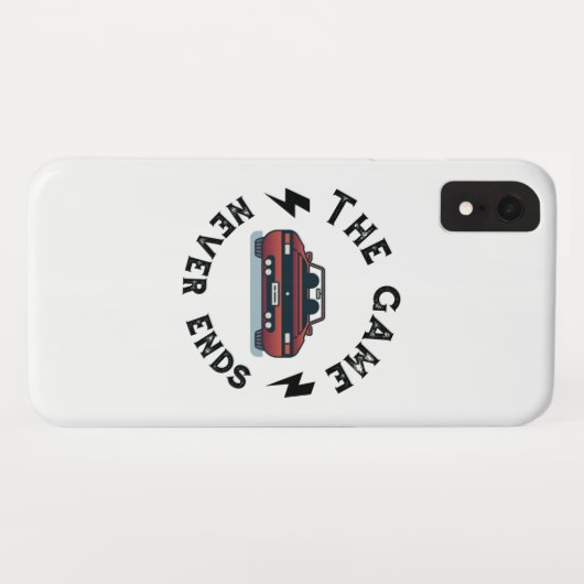 Coques Case-Mate iPhone Le Jeu ne se termine jamais (Dos (Horizontal))