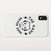 Coques Case-Mate iPhone Le jeu n'est jamais fini (Dos (Horizontal))