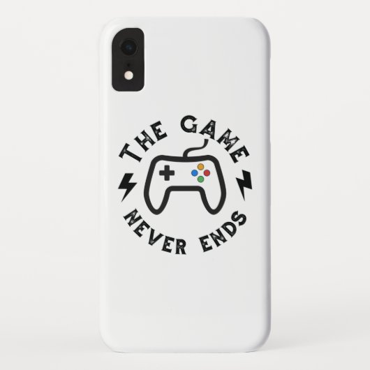 Coques Case-Mate iPhone Le jeu n'est jamais fini (Dos)