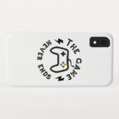 Coques Case-Mate iPhone Le jeu n'est jamais fini (Dos (Horizontal))
