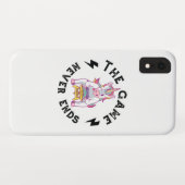 Coques Case-Mate iPhone Le jeu n'est jamais fini (Dos (Horizontal))