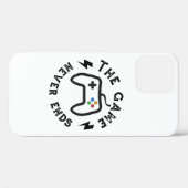 Coques Case-Mate iPhone Le jeu n'est jamais fini (Verso (horizontal))