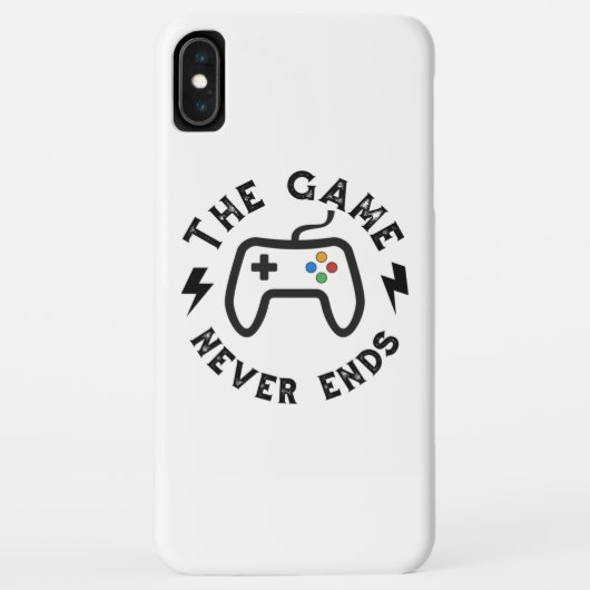 Coques Case-Mate iPhone Le jeu n'est jamais fini (Dos)