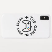 Coques Case-Mate iPhone Le jeu n'est jamais fini (Dos (Horizontal))