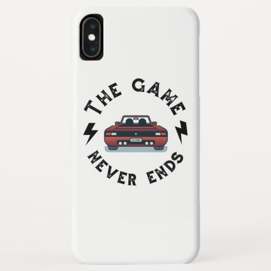 Coques Case-Mate iPhone Le jeu n'est jamais fini (Dos)
