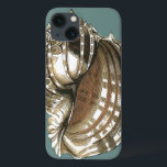 Etui iPhone 13 Le joyau de l'océan<br><div class="desc">Un des plus beaux joyaux de l'océan est dans cette image. Trouvez cette grande coquille de Conch dans cette pièce encadrée d'art moderne. Cette grande image de coquille de Conch a un arrière - plan turquoise,  sépia et coquille blanche. Détendez-vous avec cette grande oeuvre d'art naturel.</div>