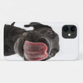 Coques Case-Mate iPhone Le Labrador Noir se lâche le nez (Dos (Horizontal))