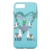 Coques Case-Mate iPhone Le lama aime le cactus (Dos)