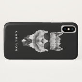 Coques Case-Mate iPhone Le lama chic | ajoutent votre nom (Dos (Horizontal))