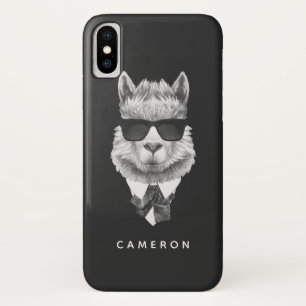 Case-Mate iPhone Case Le lama chic ajoutent votre nom