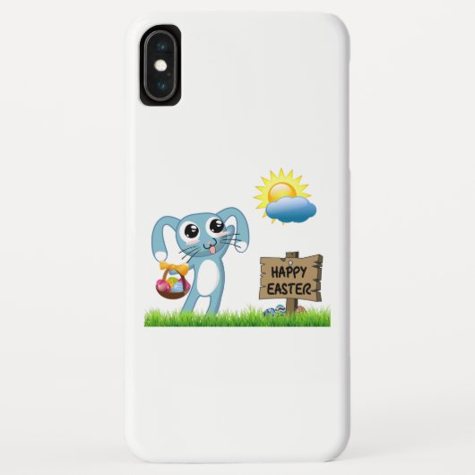 Coques Case-Mate iPhone Le lapin de Pâques souhaite un Joyeux Pâques (Dos)