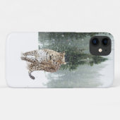 Coques Case-Mate iPhone Le léopard dans la neige (Dos (Horizontal))