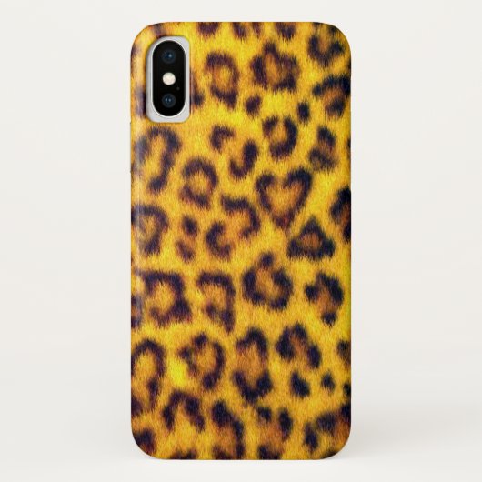 Coques Case-Mate iPhone Le léopard exotique de Faux repère le poster de (Dos)