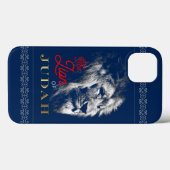 Coques Case-Mate iPhone Le Lion de Juda Marine Blue Red Gold Christian (Verso (horizontal))