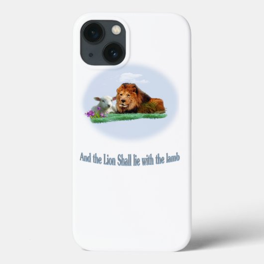 Coques Case-Mate iPhone Le lion et l'agneau (Verso)
