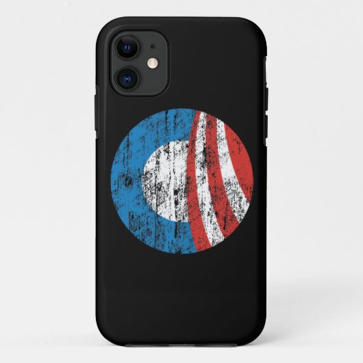 Coques Case-Mate iPhone Le logo d'Obama a affligé la caisse de compagnon (Dos)