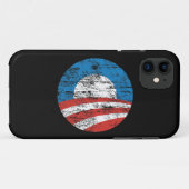 Coques Case-Mate iPhone Le logo d'Obama a affligé la caisse de compagnon (Dos (Horizontal))