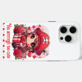 Coques Case-Mate iPhone Le magnifique pirate de la Saint Valentin (Verso (horizontal))