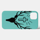 Coques Case-Mate iPhone Le mâle de Hubert de saint (Verso (horizontal))