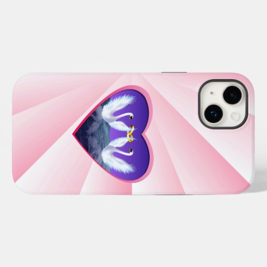 Coques Case-Mate iPhone Le Mariage de Swan (Verso (horizontal))