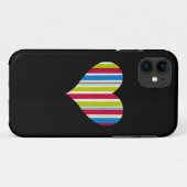 Coques Case-Mate iPhone Le marqueur raye - bleu rouge vert - le coeur (Dos (Horizontal))