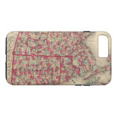 Coques Case-Mate iPhone Le Massachusetts, le Connecticut, et Île de Rhode (Dos (Horizontal))