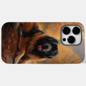Coques Case-Mate iPhone Le Mastiff tibétain en automne les feuilles automn (Verso (horizontal))