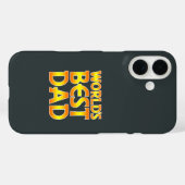 Coques Case-Mate iPhone Le meilleur papa du monde (Verso (horizontal))